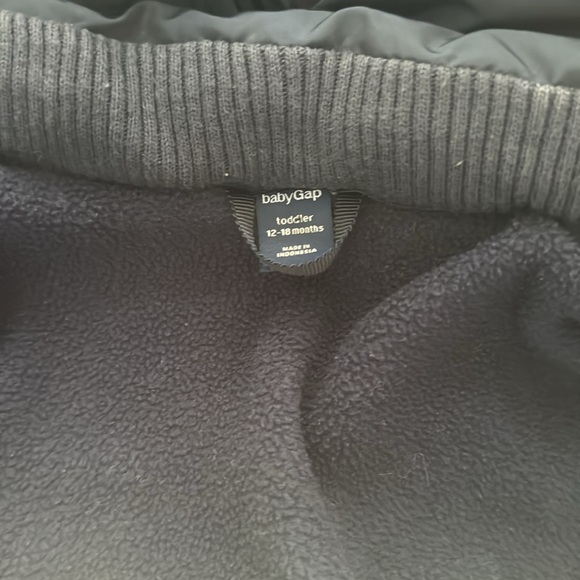 Navy Blue Ruffle GAP- Winter Coat Size 12-18 months - Picture 5 of 10